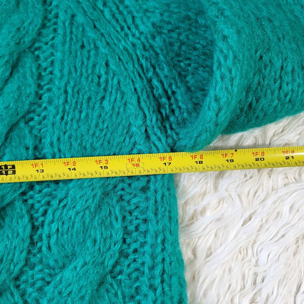 Vintage Mantessa Hand Knit Wool Sweater Cardigan Size 34 - Made in Italy - Picture 7 of 12